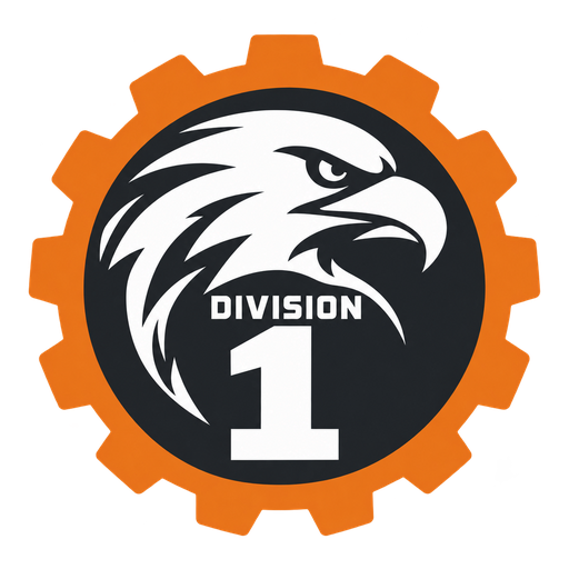 Division 1 official badge