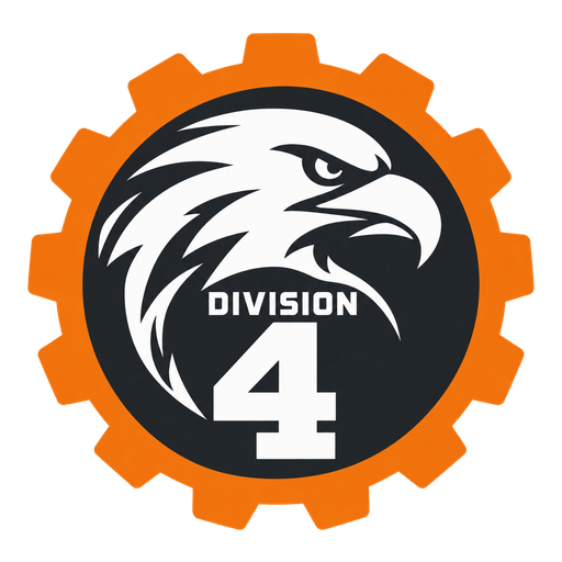 Division 4 official badge