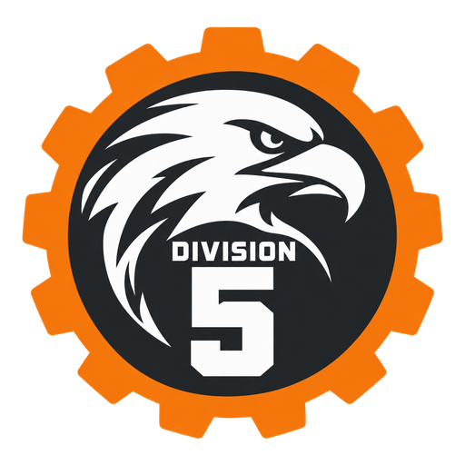 Division 5 official badge